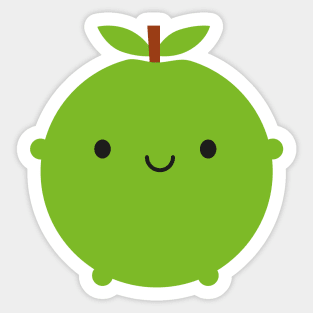 Kawaii Apple Sticker